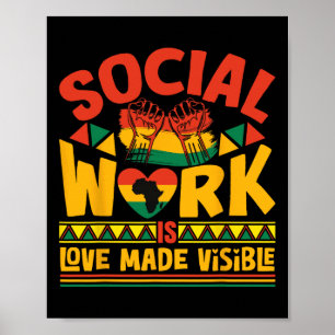 Social Worker Month Black History Month Black Soci Poster