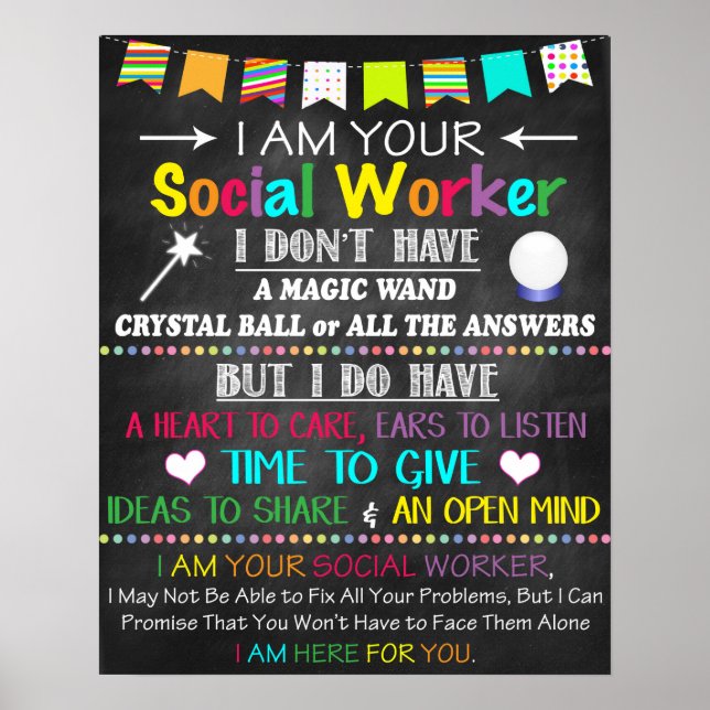 Social Worker Office Decor Poster (Front)