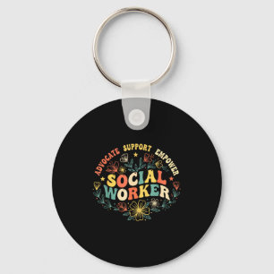 Social worker social work month funny work love key ring