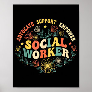 Social worker social work month funny work love poster