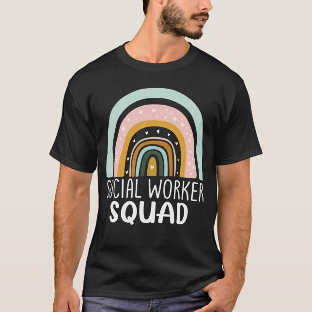 Social Worker Squad Week Appreciation Day Men Wome T-Shirt (Front)