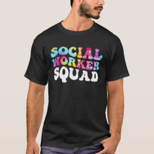 Social Worker Squad Week Tie Dye Matching Men Wome T-Shirt