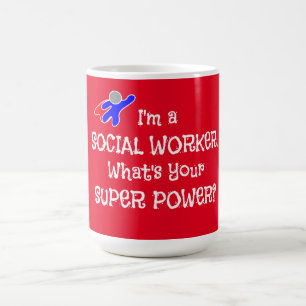 Social Worker Superhero Coffee Mug