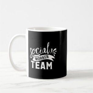 Social Worker Tee Cute Leopard Plaid Gift for soci Coffee Mug