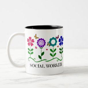Social Worker Two-Tone Coffee Mug