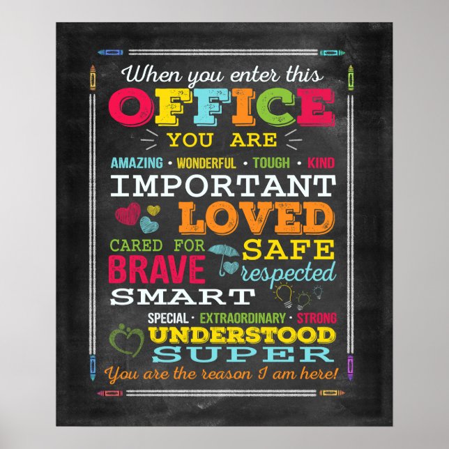 Social Worker When You Enter Motivational Poster (Front)