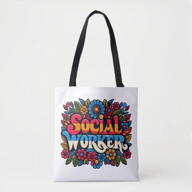 Social Worker Work MSW Gift Masters Tote Bag (Front)