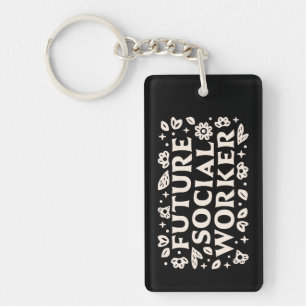 Social worker work student key ring