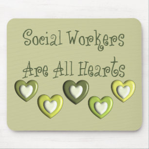 Social Workers Are All Hearts Gifts Mouse Pad