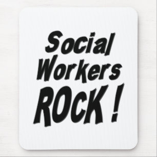 Social Workers Rock! Mousepad