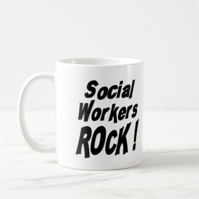 Social Workers Rock! Mug (Left)