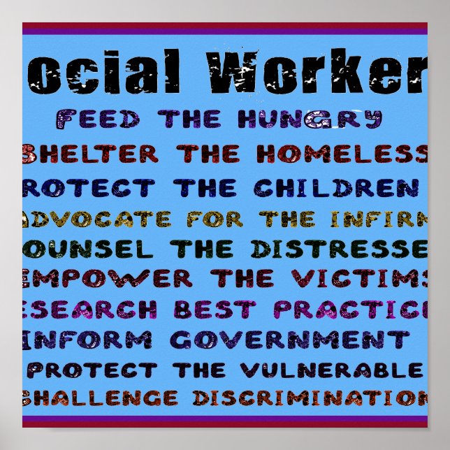 Social Workers Work! Poster (Front)