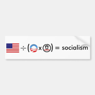 Socialism-Do the Math Bumper Sticker