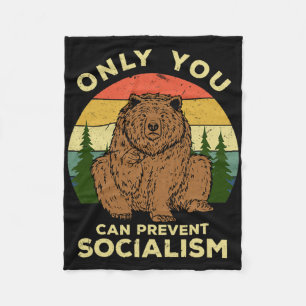 Socialism - Russia Love Russian Bear Ussr Camping Fleece Blanket