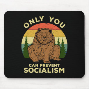 Socialism - Russia Love Russian Bear Ussr Camping Mouse Pad