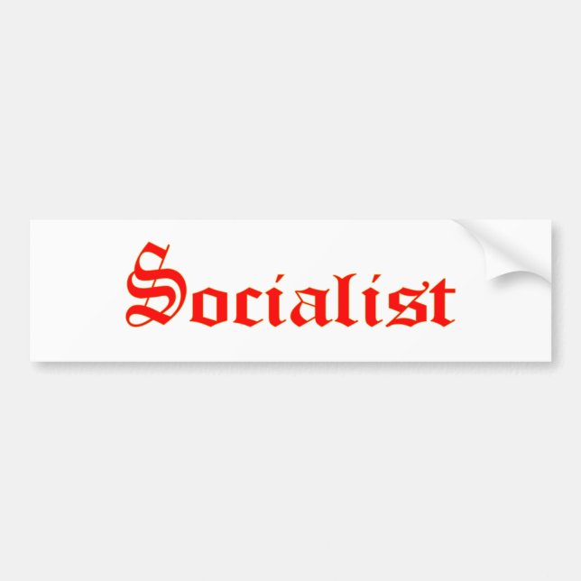 Socialist Bumper Sticker (Front)