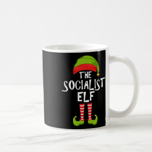 Socialist Elf Matching Family Christmas Party Paja Coffee Mug
