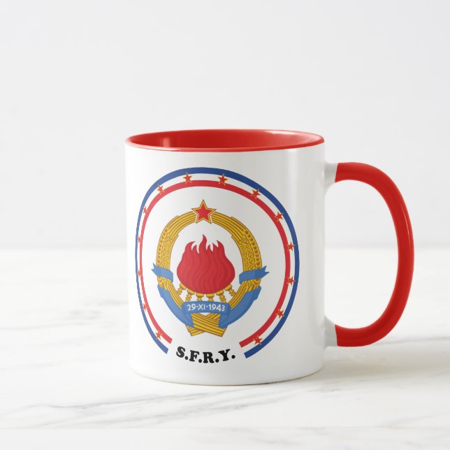 Socialist Federal Republic of Yugoslavia Emblem Mug (Right)
