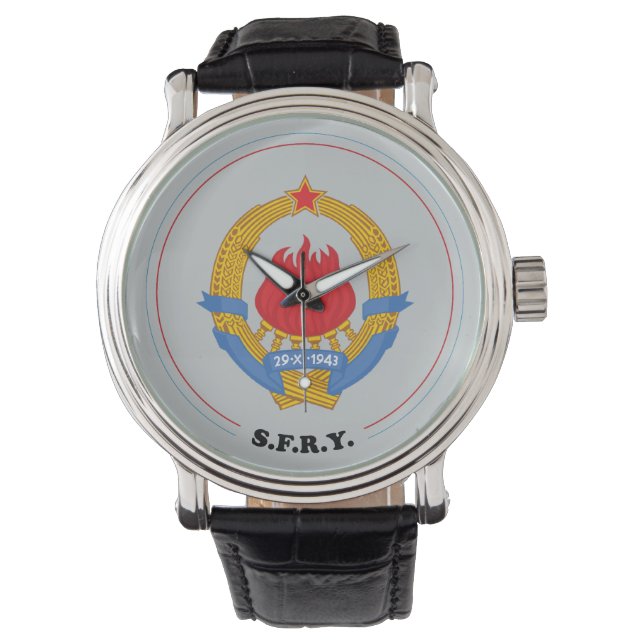 Socialist Federal Republic of Yugoslavia Emblem Watch (Front)