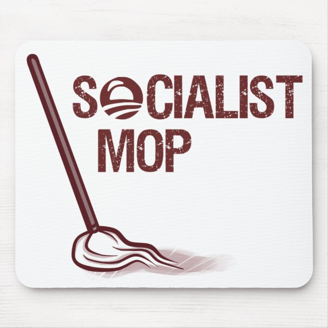 Socialist Mop Mouse Pad (Front)