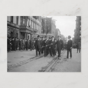 Socialist Parade, NYC: 1908 Postcard
