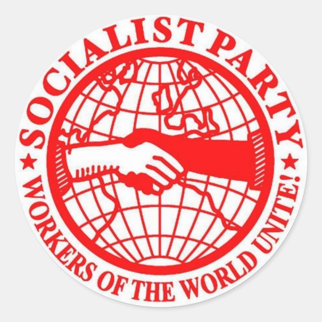 Socialist Party USA Classic Round Sticker (Front)