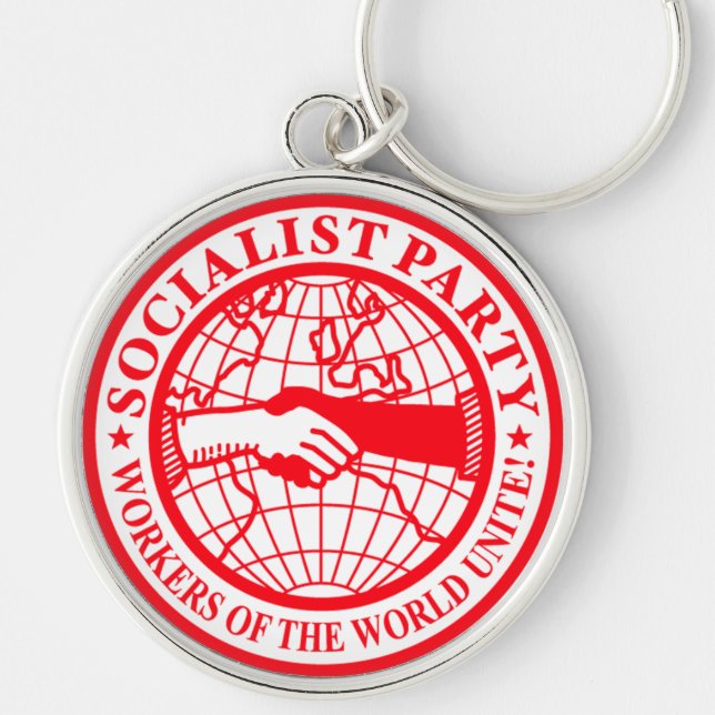 Socialist Party USA Logo Key Ring (Front)