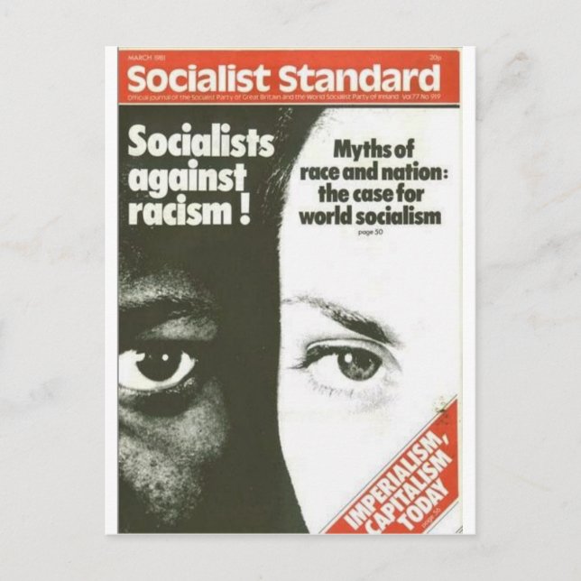 Socialist Standard March 1981 Postcard (Front)