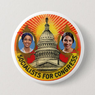 Socialists in Congress 7.5 Cm Round Badge