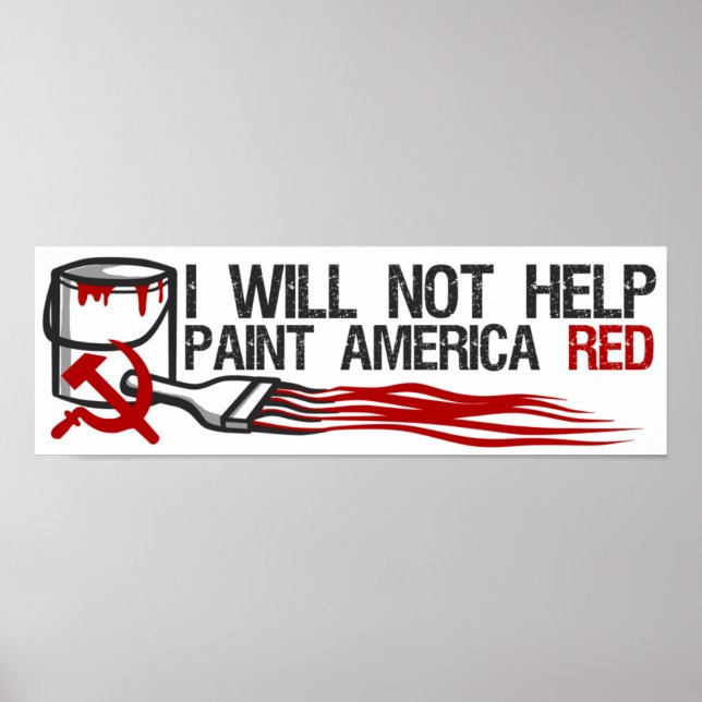 Socialist's Red Paint Poster (Front)