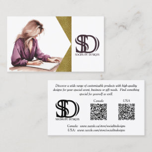 Socialite Designs Promotional V1 Business Card