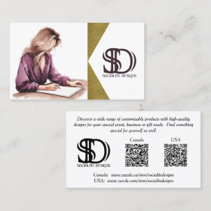 Socialite Designs Promotional V2 Business Card