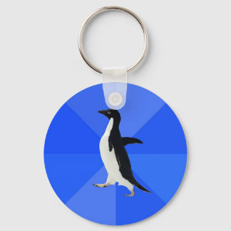 Socially-Awkward-Penguin-Meme Key Ring