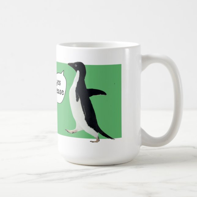 Socially Awkward Penguin mug (Right)