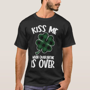 Socially Distanced Face Mask Quarantine St Patrick T-Shirt