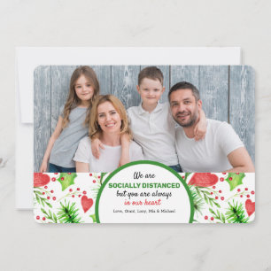 Socially Distanced Holiday Photo Card