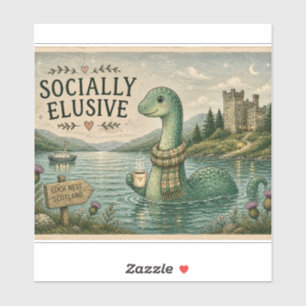 Socially Elusive Nessie Cosy Cryptid Loch Ness 