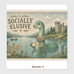 Socially Elusive Nessie Cosy Cryptid Loch Ness 