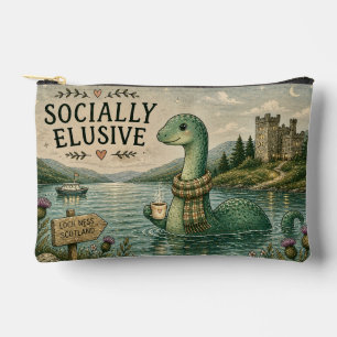 Socially Elusive Nessie Cosy Cryptid Loch Ness  Accessory Pouch