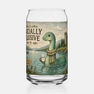 Socially Elusive Nessie Cosy Cryptid Loch Ness Can Glass