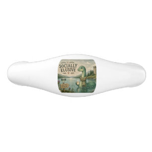 Socially Elusive Nessie Cosy Cryptid Loch Ness Ceramic Drawer Pull