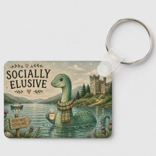 Socially Elusive Nessie Cosy Cryptid Loch Ness Key Ring