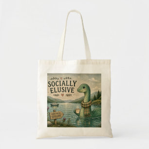 Socially Elusive Nessie Cosy Cryptid Loch Ness  Tote Bag