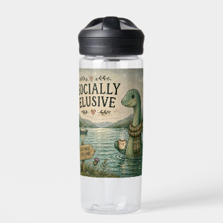 Socially Elusive Nessie Cosy Cryptid Loch Ness Water Bottle