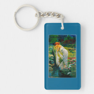 Societa Termale Italiana Vintage PosterEurope Key Ring