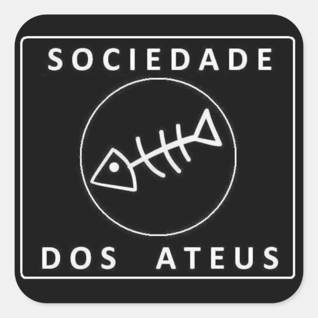 Society Of Atheists Square Sticker (Front)
