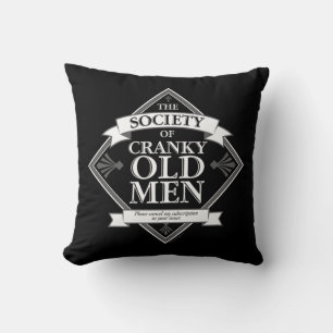 Society of Cranky Old Men Cushion
