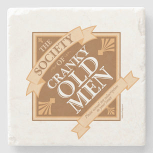 Society of Cranky Old Men Stone Coaster