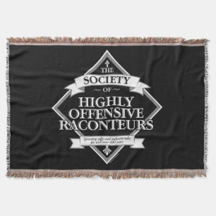 Society of Highly Offensive Raconteurs Throw Blanket