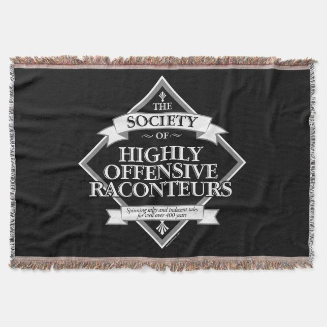 Society of Highly Offensive Raconteurs Throw Blanket (Front)